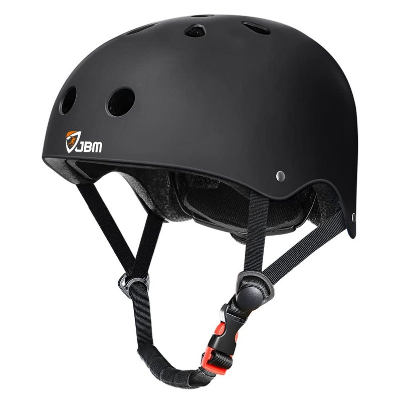 JBM Skateboard Helmet - Lightweight, Adjustable & Design of Ventilation Bike Helmet for Scooter, Roller Skate, Inline Skate - Image 1